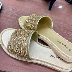 Rose Gold bling sandals